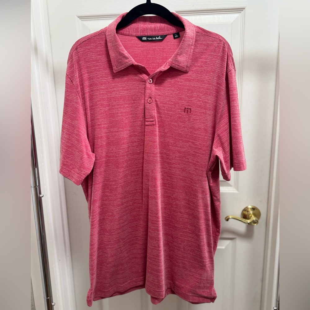 TravisMathew Men’s The Heater Polo Shirt